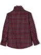 Image 2 of Lapin House ruffled tartan shirt