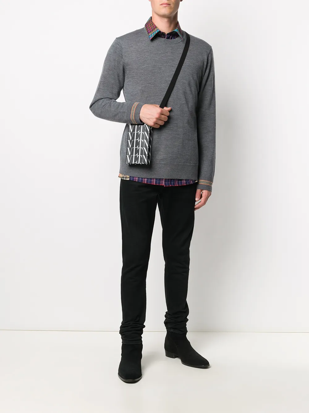 фото Valentino garavani сумка-мессенджер с логотипом vltn