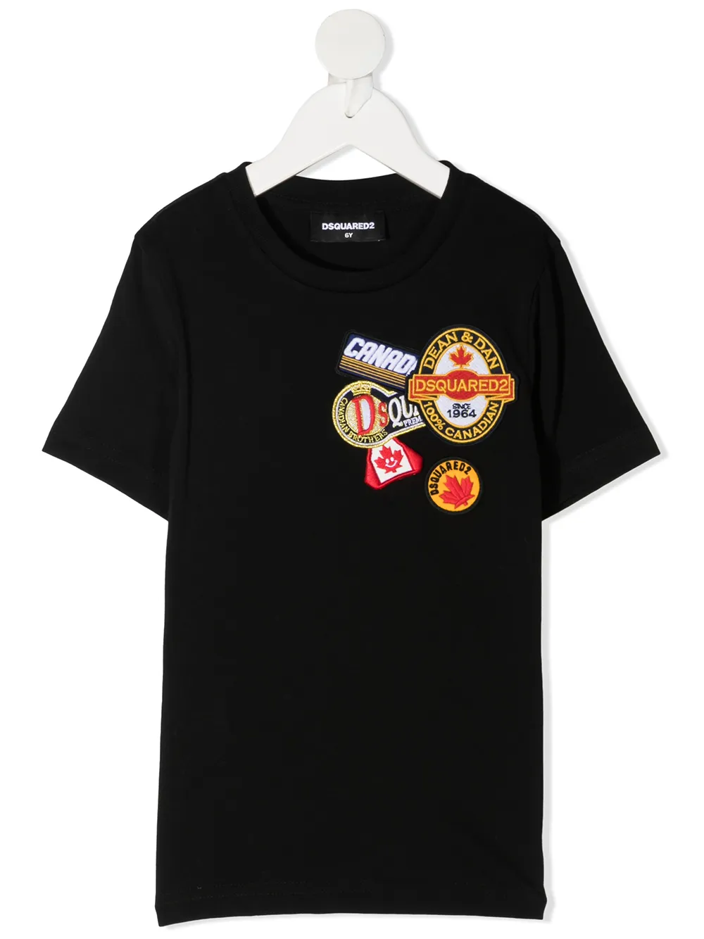 

Dsquared2 Kids playera con parches - Negro