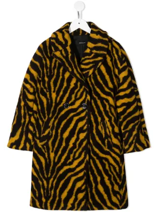 yellow leopard print coat