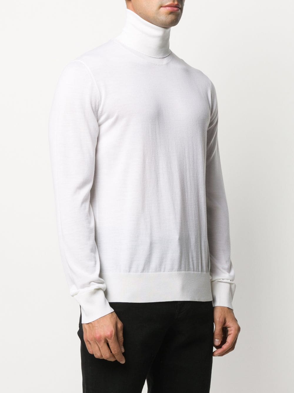 Shop Dolce & Gabbana Virgin Wool Rollneck Jumper In Neutrals