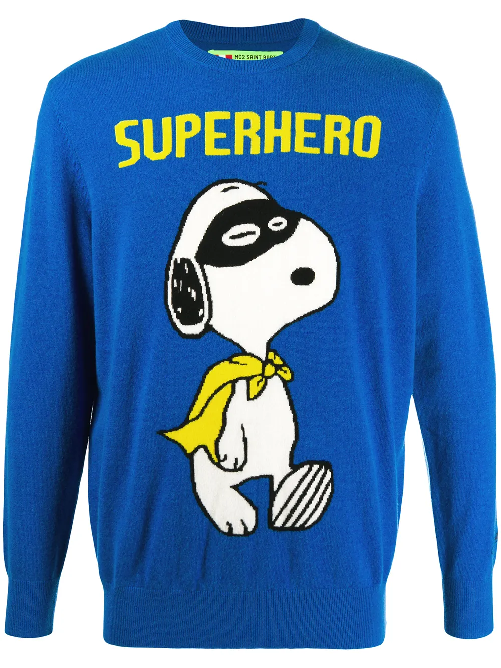 

MC2 Saint Barth Snoopy Superhero crewneck jumper - Blue