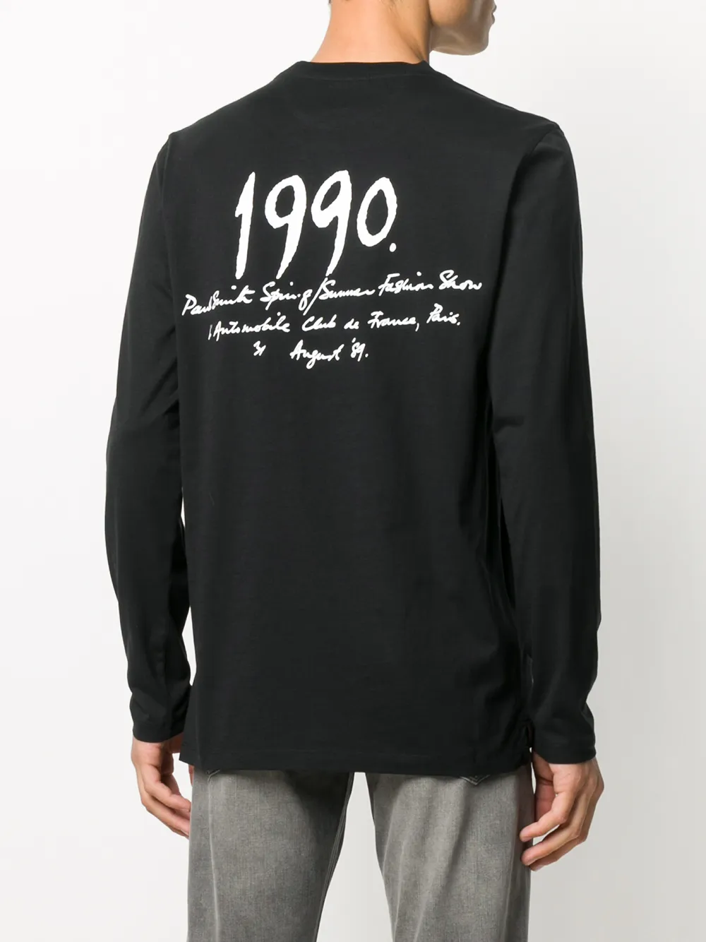 Paul Smith Logo Print T-shirt In Black