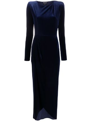 giorgio armani velvet dress