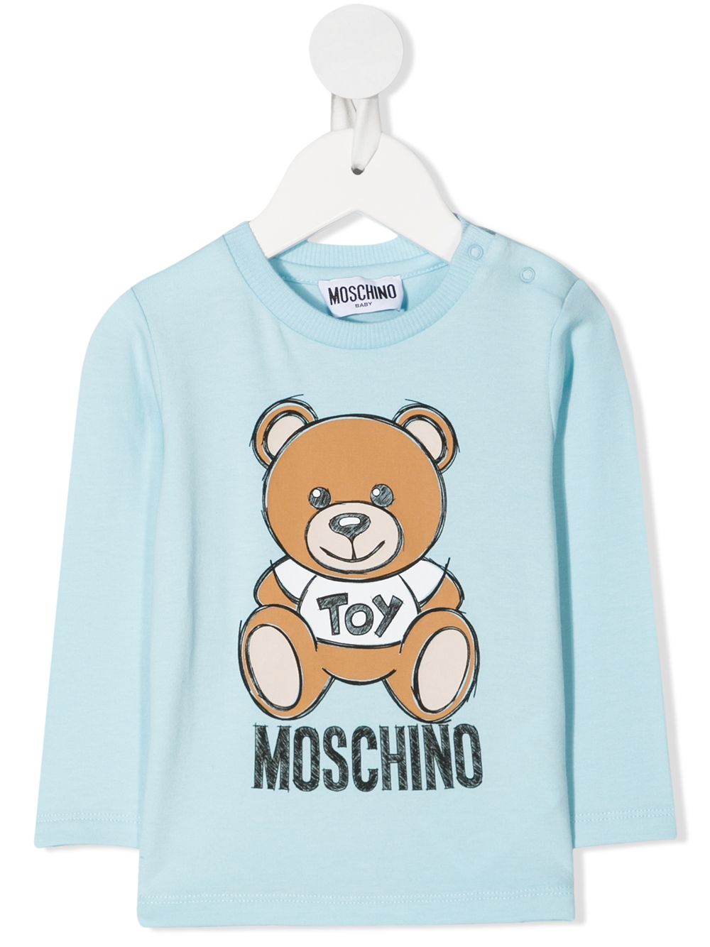 фото Moschino kids толстовка teddy bear с логотипом