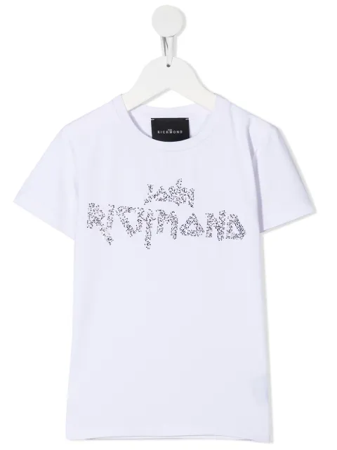 John Richmond Junior white logo t-shirt