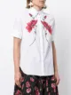 Adam Lippes floral-print trapeze shirt