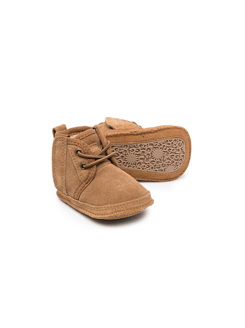 фото Ugg kids утепленные пинетки на шнуровке