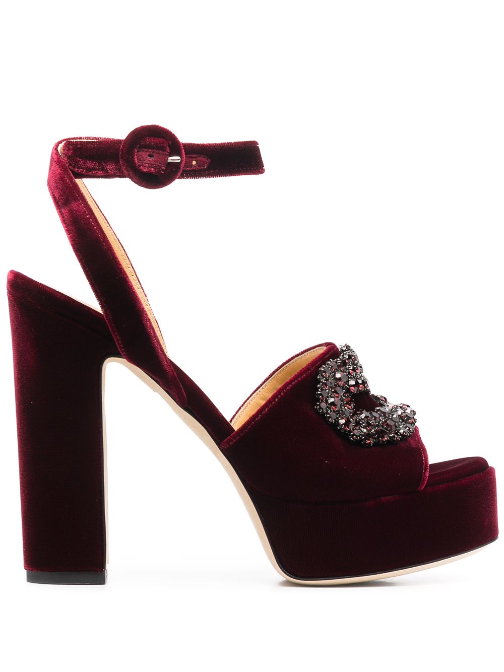 фото Giannico daphne velvet sandals