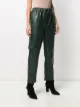 Chloè Stora pantalones rectos de piel artificial