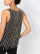 Alberta Ferretti embellished silk-blend vest