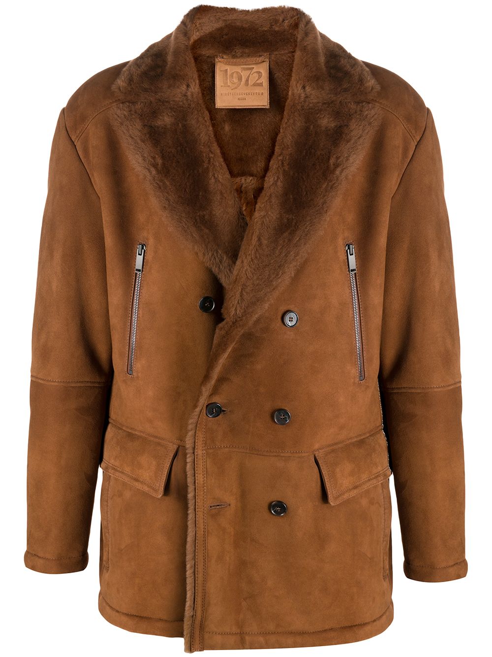 фото Desa 1972 double-breasted sheepskin coat