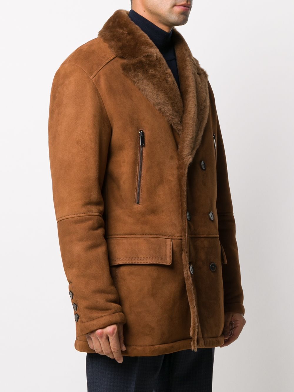 фото Desa 1972 double-breasted sheepskin coat