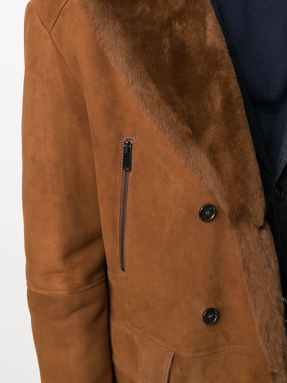 фото Desa 1972 double-breasted sheepskin coat