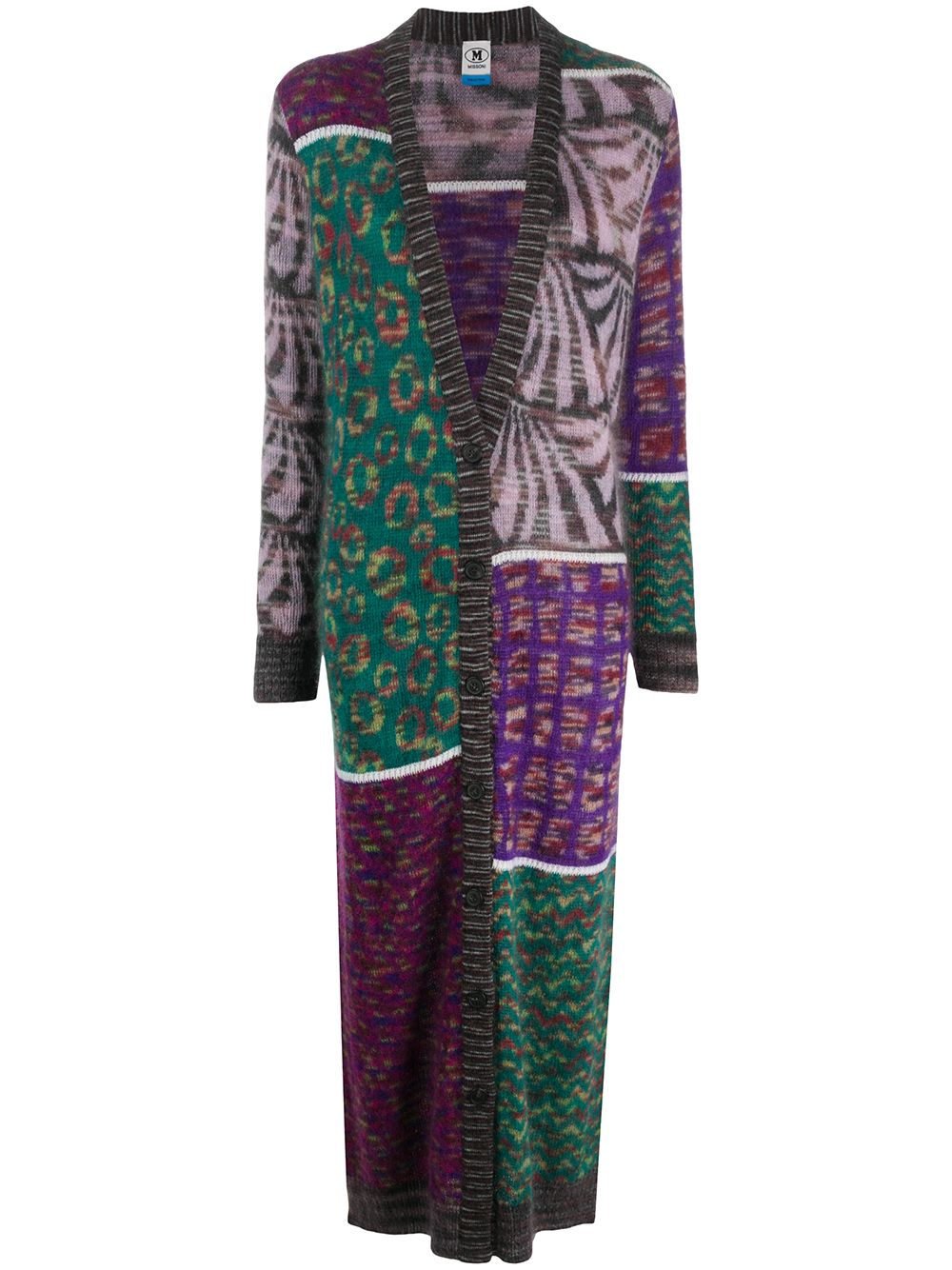 фото M missoni long printed cardigan