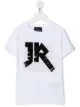 Image 1 of John Richmond Junior logo print short-sleeved T-shirt