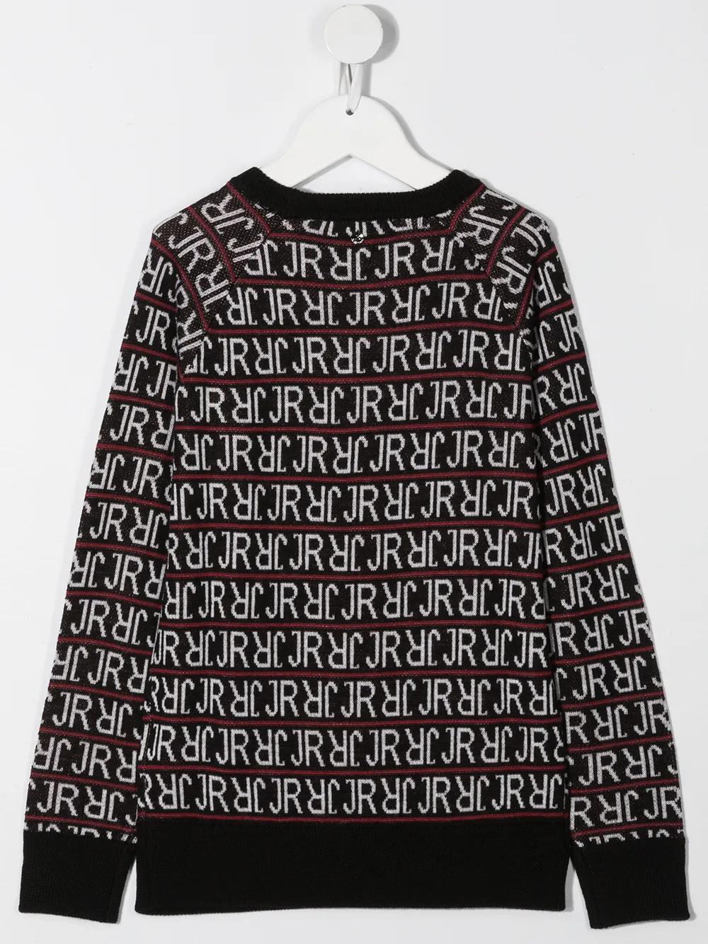 Image 2 of John Richmond Junior intarsia logo knit jumper