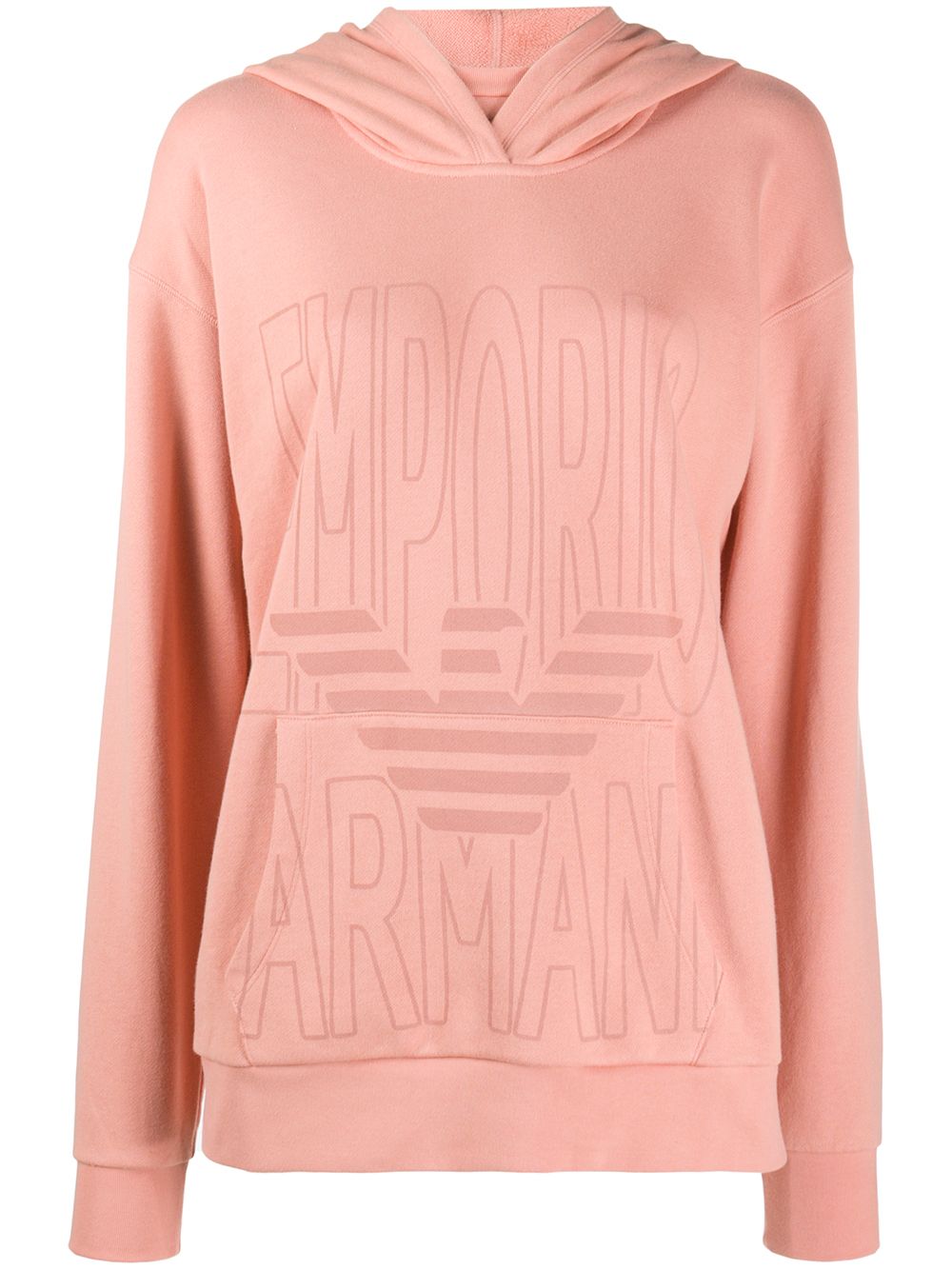 фото Emporio armani maxi logo print hoodie