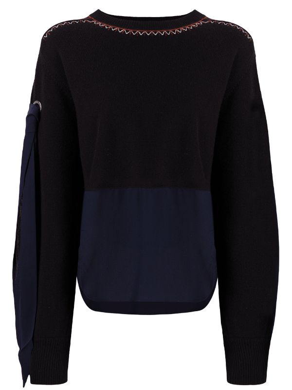 layered look jumper shirt