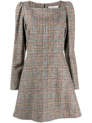 see by chloe plaid dress