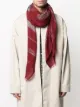 Image 2 of Destin check print frayed scarf
