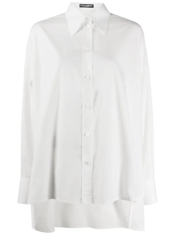 white high low shirt