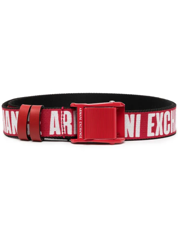 armani exchange red belt