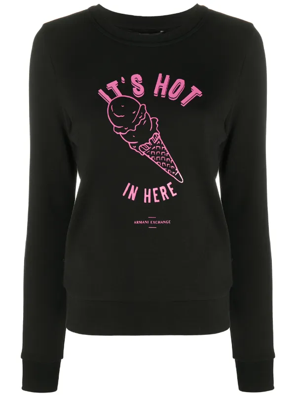 black armani sweatshirt