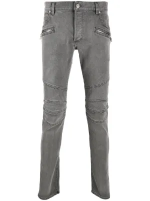 mens balmain biker jeans