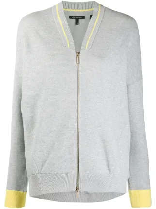 armani exchange zip up sweater