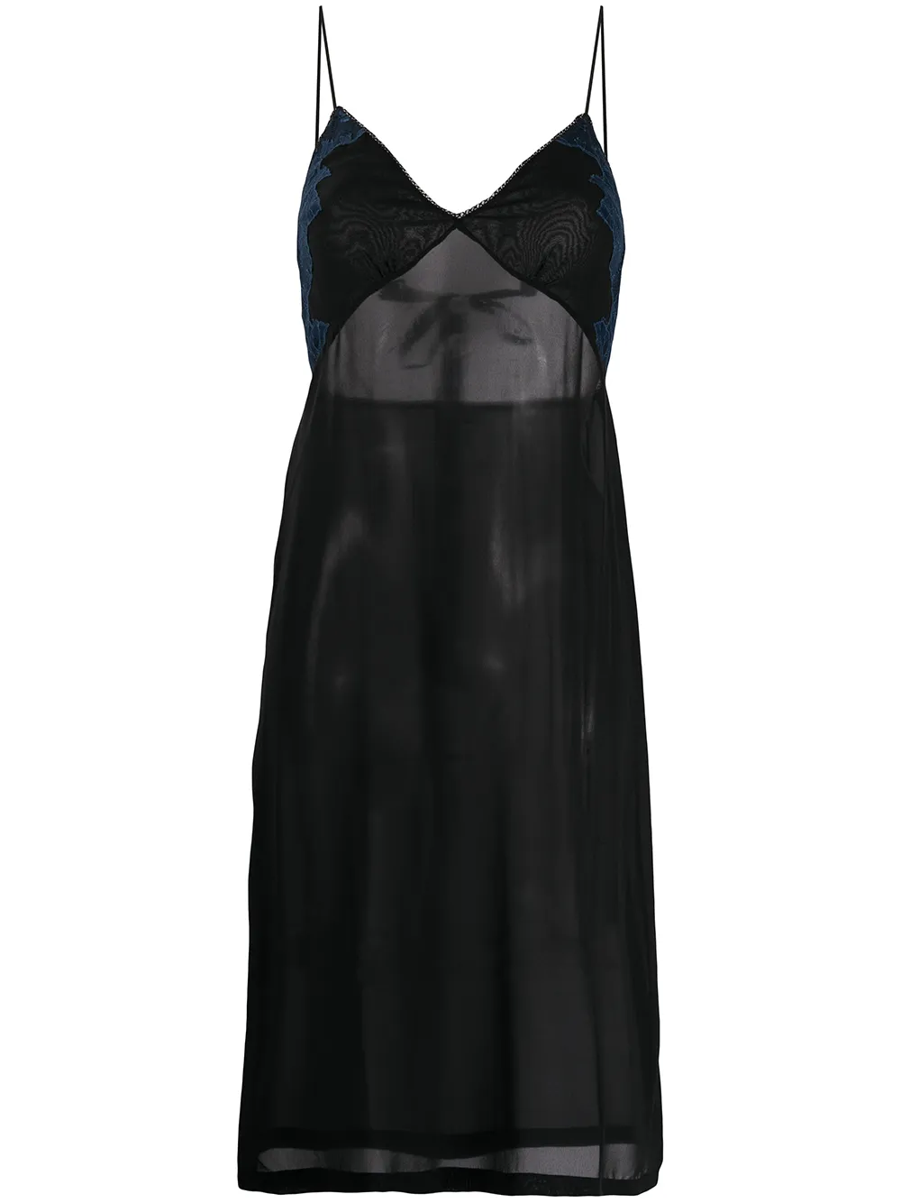 La Perla レーストリム スリップドレス - ブラック La Perla レーストリム スリップドレス - ブラック