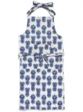 La DoubleJ pineapple print apron - White