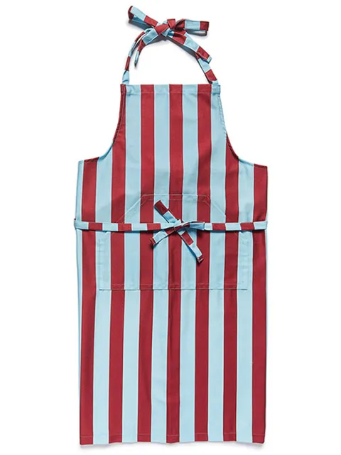 La DoubleJ stripe-print cotton apron