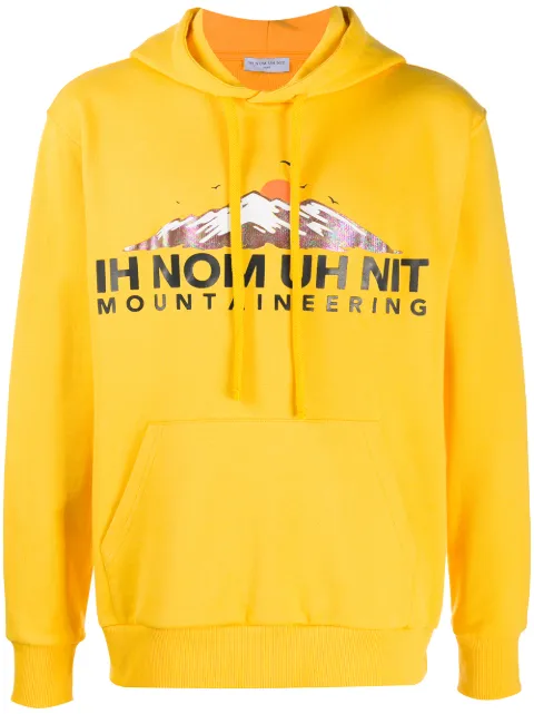 Ih Nom Uh Nit logo-print cotton hoodie