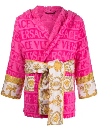 hot pink versace robe