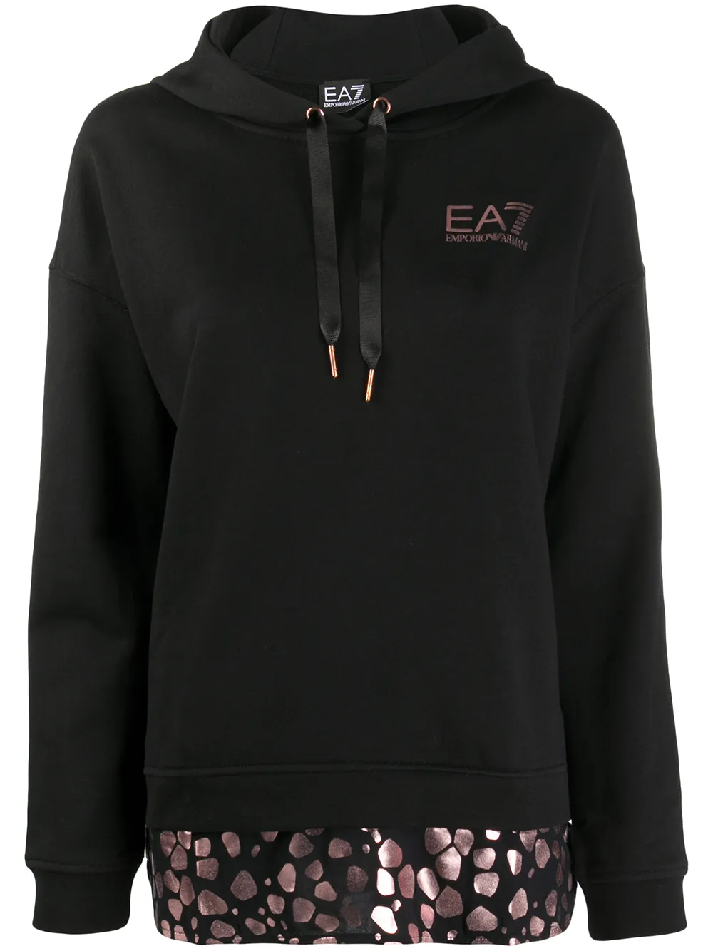 hoodie à bords contrastants