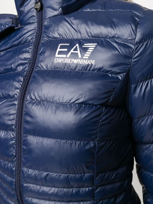 Emporio Armani all-over monogram-print Padded Jacket - Farfetch