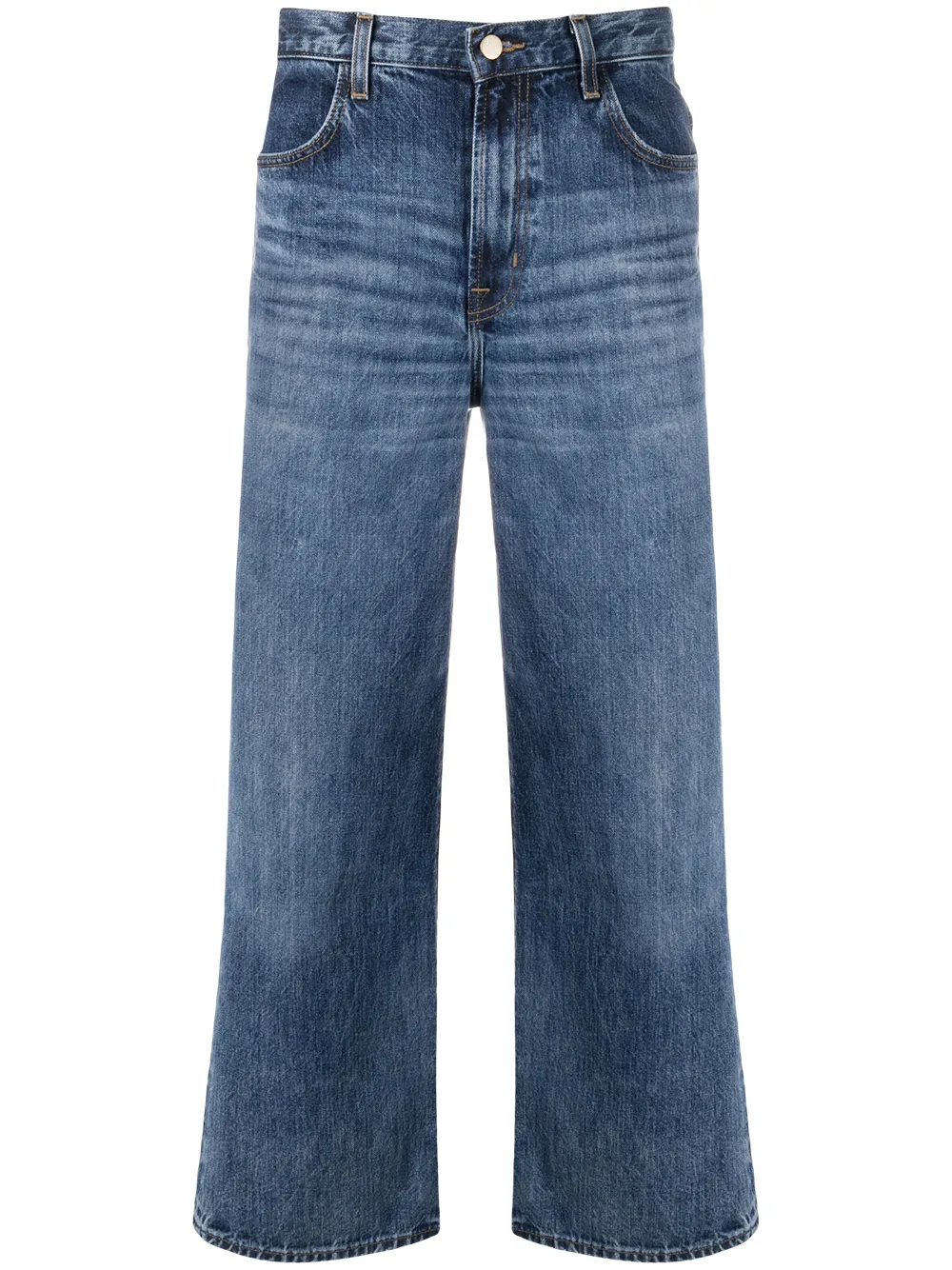 фото J brand cropped wide-leg jeans