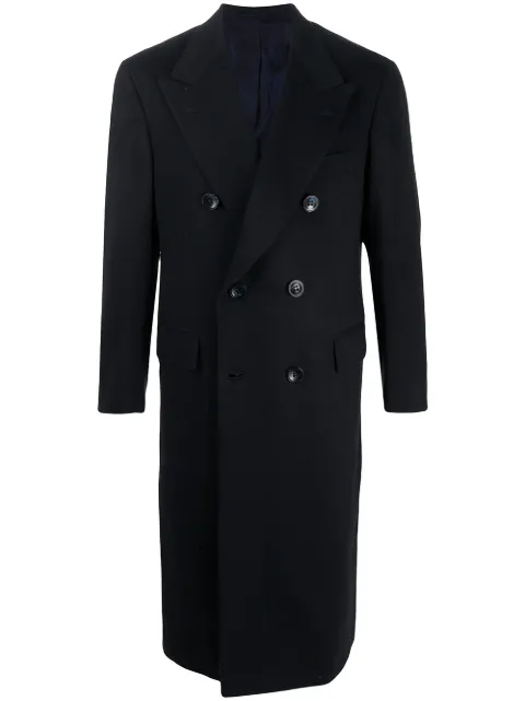 Kiton double breasted cashmere coat