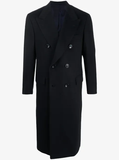 Kiton double breasted cashmere coat