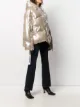 Khrisjoy Jaqueta matelassê oversized metálica