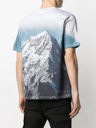 mountain-print T-shirt展示图