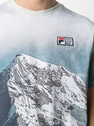 mountain-print T-shirt展示图