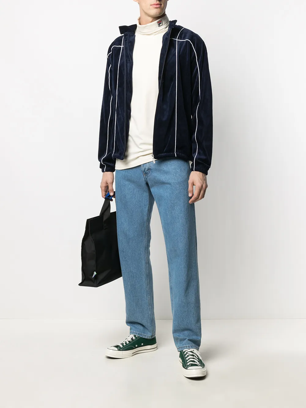 Fila Bewerkt jack Blauw