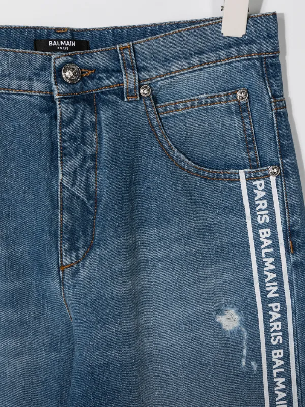 balmain kids jeans