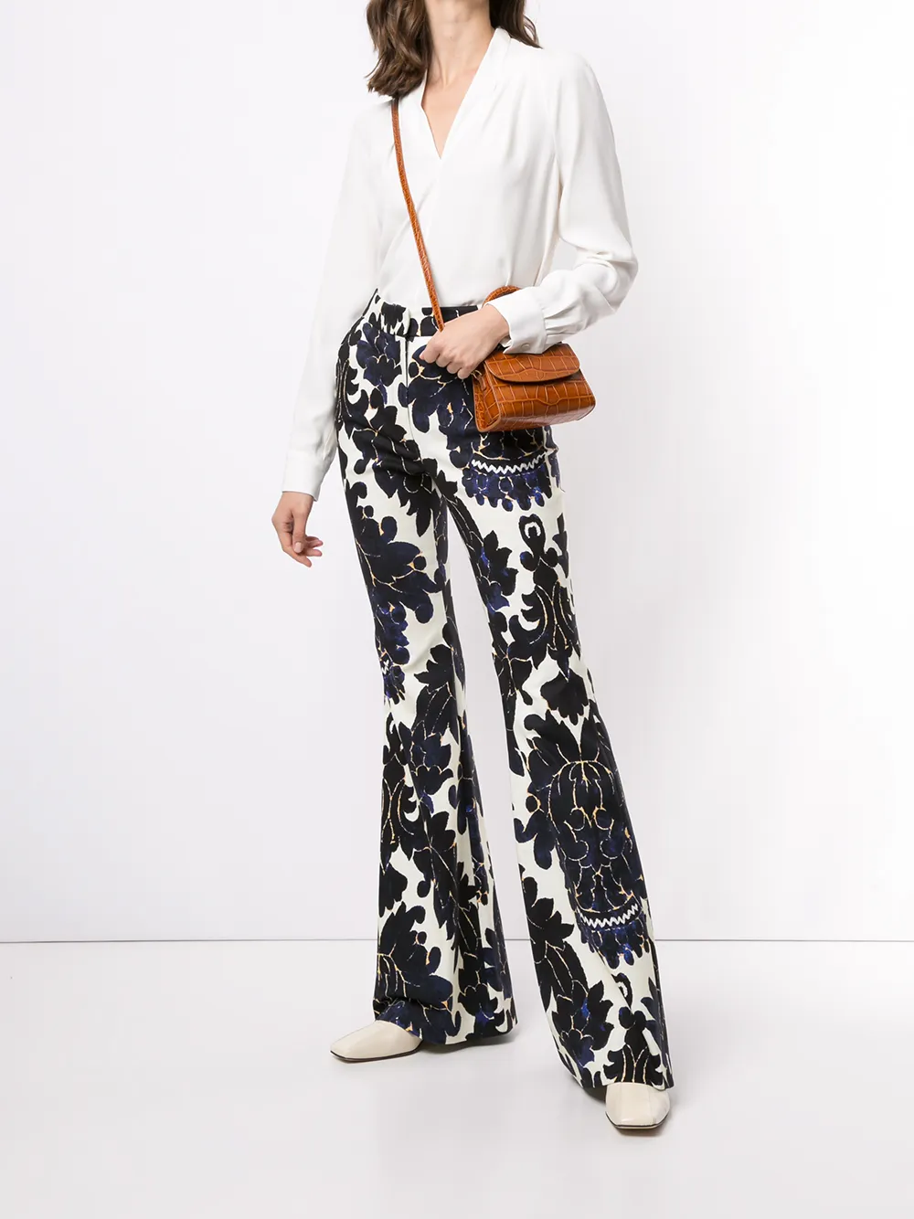 Adam Lippes Blouse met V-hals - Wit
