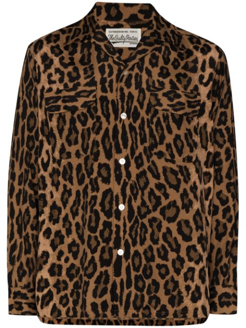 WACKO MARIA leopard-print long-sleeve Shirt - Farfetch