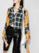 Image 2 of Rave Review Yara panelled shirt