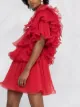 Alberta Ferretti ruffled mini dress