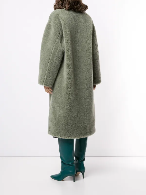 faux shearling oversized coat